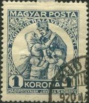 1 Korona kk. Hazatr hadifogoly csaldja krbe.
