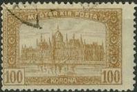 100 Korona narancsbarna. Parlament