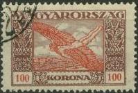 100 Korona lilsbarna / piros. Ikarusz